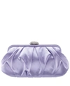 Nina Women's Classic Satin Clutch In Red Rouge