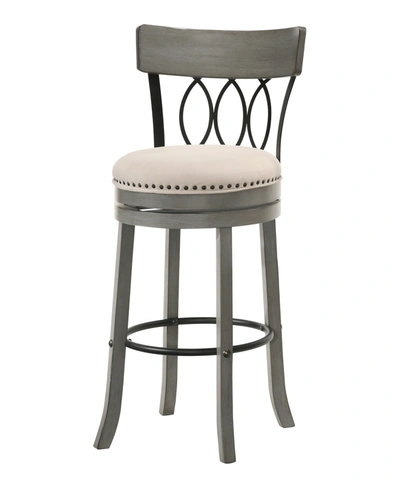 Furniture Of America Lilip Nail Head Trim Bar Chair, Set Of 2 In Light Gray