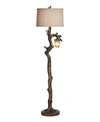 PACIFIC COAST LODGE LAMP WITH ACORN NIGHTLIGHT FLOOR LAMP
