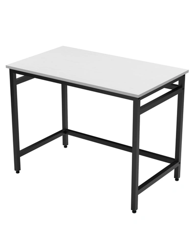 Dream Collection Industrial Metal Desk In White