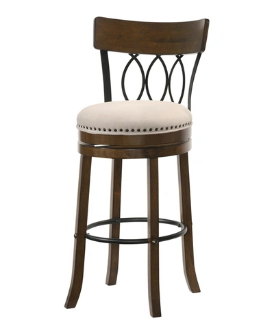 Furniture Of America Lilip Nail Head Trim Bar Chair, Set Of 2 In Live Edge Oak