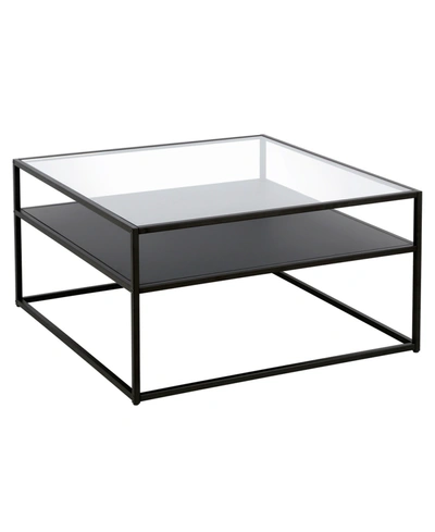 Hudson & Canal Ada 32" Square Coffee Table In Blackened Bronze