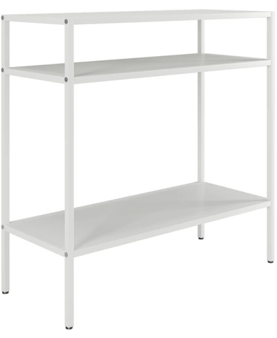 Hudson & Canal Ricardo Side Table, 24" X 10" In Matte White