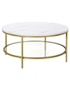 HUDSON & CANAL SIVIL 36" ROUND COFFEE TABLE