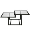 Hudson & Canal Amalie 43" Coffee Table, 2-tier In Blackened Bronze