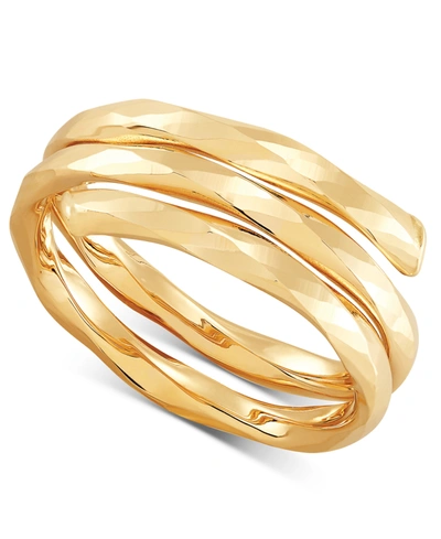 Macy's Polished Coil Statement Ring In 10k Gold