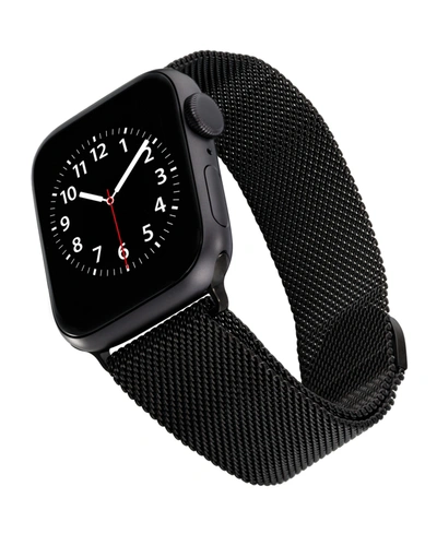 Ak Wearables Black Stainless Steel Mesh Band Designed For Apple Watch 42mm (series 10) & 38/40/41mm