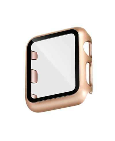 Ak Wearables Withit Apple Watch Band Protective Glass With Integrated Rose Gold Bumper, 42mm