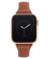 Withit Women's Brown Stitched Leather Band Designed For Apple Watch 42mm (series 1-3 Only) & 44/45/46/49mm In Brown