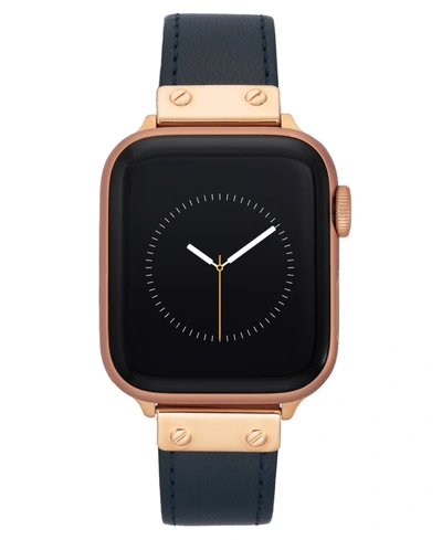 WITHIT WOMEN'S NAVY GENUINE LEATHER BAND DESIGNED FOR APPLE WATCH 42MM (SERIES 1-3 ONLY) & 44/45/46/49MM (U