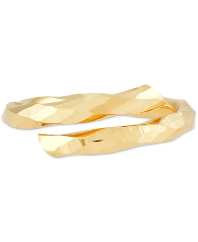Macy's Polished Bypass Statement Ring In 10k Gold