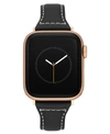 WITHIT WOMEN'S BLACK PREMIUM LEATHER BAND COMPATIBLE WITH 42/44/45/ULTRA/ULTRA 2 APPLE WATCH