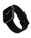 Ak Wearables Black Textured Silicone Band Designed For Apple Watch 42mm (series 1-3 Only) & 44/45/46/49mm (ultra In Black