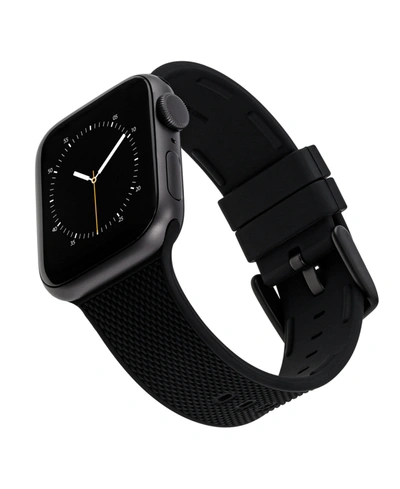 Ak Wearables Black Woven Silicone Band Compatible With 38/40/41mm Apple Watch