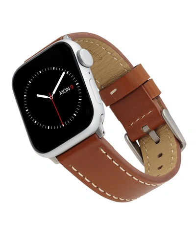 Ak Wearables Honey Brown Leather Band Compatible With 38/40/41mm Apple Watch