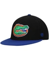Top Of The World Men's Black And Royal Florida Gators Team Color Two-tone Fitted Hat In Black/royal