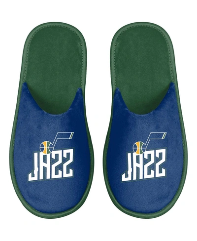 Foco Men's Utah Jazz Scuff Slide Slippers In Navy