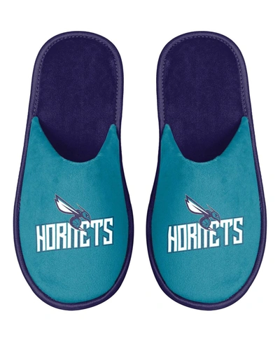 Foco Men's Charlotte Hornets Scuff Slide Slippers In Teal