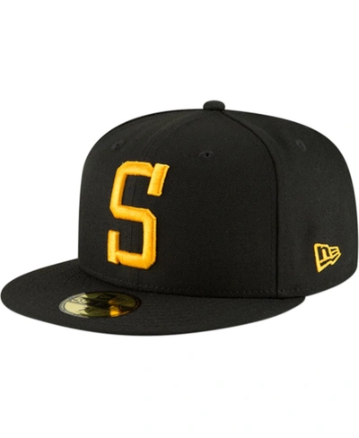 New Era Men's Black Pittsburgh Steelers Omaha 59fifty Hat