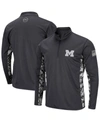 Colosseum Charcoal Michigan Wolverines Oht Military Appreciation Digital Camo Lightweight Quarter-zi In Charcoal