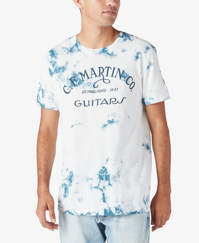 Lucky Brand Men's Martin Guitars Graphic Crewneck T-shirt, Multi In White