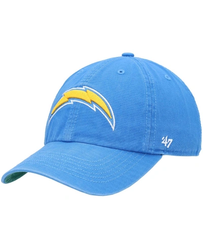 47 Brand Men's Powder Blue Los Angeles Chargers Franchise Logo Fitted Hat In Powder Blue,white
