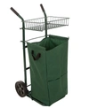 GLITZHOME STEEL OUTDOOR CLEANING GARDEN CART WITH DETACHABLE POLYESTER LEAF TRASH BAG, 40.5"