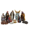 Northlight 11 Piece And Christmas Nativity Figurine Set In Blue