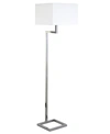 Hudson & Canal Xavier Floor Lamp In Polished Nickel