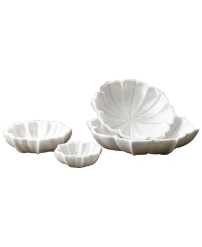 Global Views Marble Petal Bowl Medium