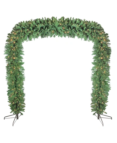 Northlight 9' X 8' Commercial Size Pre-lit Green Pine Artificial Christmas Archway
