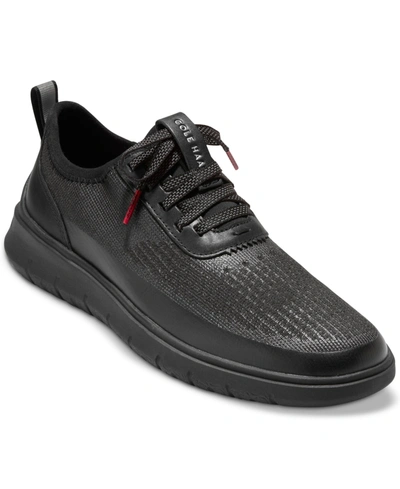 Cole Haan Men's Zerøgrand Generation Stitchlite Wr Lace Up Sneakers In Black Stitchlite-matte Shine Reflective