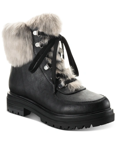 Sun + Stone Orlaa Cold-weather Lug Sole Boots, Created For Macy's Women's Shoes In Black