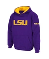 STADIUM ATHLETIC BIG BOYS PURPLE LSU TIGERS BIG LOGO PULLOVER HOODIE