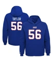 Mitchell & Ness Youth Boys Lawrence Taylor Royal New York Giants Retired Player Name And Number Fleece Pullover Hood In Royal