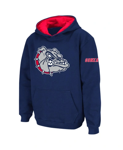 Stadium Athletic Kids' Youth Boys Navy Gonzaga Bulldogs Big Logo Pullover Hoodie