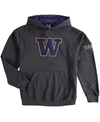 Stadium Athletic Big Boys Charcoal Washington Huskies Big Logo Pullover Hoodie In Charcoal