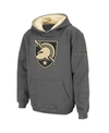 STADIUM ATHLETIC BIG BOYS CHARCOAL ARMY BLACK KNIGHTS BIG LOGO PULLOVER HOODIE