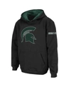 Stadium Athletic Youth Boys Black Michigan State Spartans Big Logo Pullover Hoodie In Black