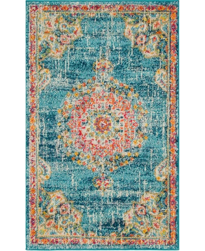 Bayshore Home Closeout!  Lorem Lor1 3' 3" X 5' 3" Area Rug In Turquoise