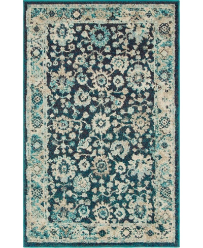 Bayshore Home Closeout!  Lorem Lor3 3' 3" X 5' 3" Area Rug In Navy Blue