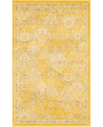 Bayshore Home Closeout!  Lorem Lor2 3' 3" X 5' 3" Area Rug In Yellow