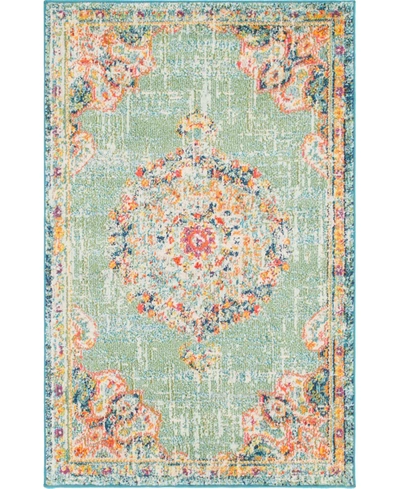 Bayshore Home Closeout!  Lorem Lor1 3' 3" X 5' 3" Area Rug In Green
