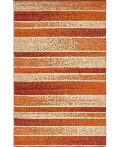 Bayshore Home Closeout!  Jasia Jas12 5' X 8' Area Rug In Rust Red