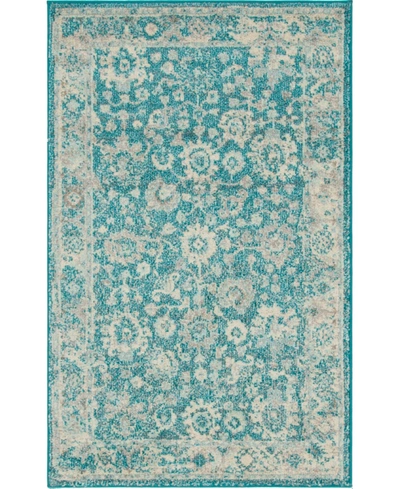 Bayshore Home Closeout!  Lorem Lor3 3' 3" X 5' 3" Area Rug In Turquoise