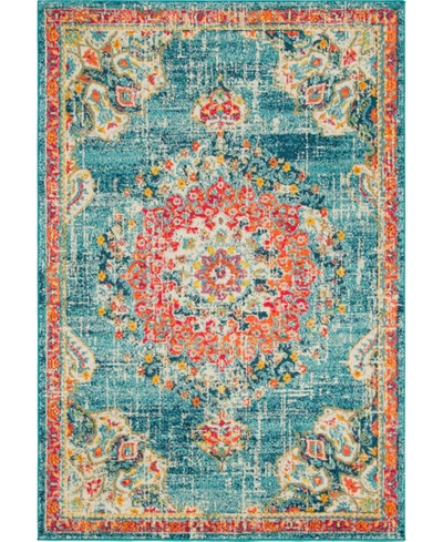 Bayshore Home Closeout!  Lorem Lor1 5' 3" X 7' 7" Area Rug In Turquoise
