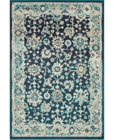 Bayshore Home Closeout!  Lorem Lor3 5' 3" X 7' 7" Area Rug In Navy Blue