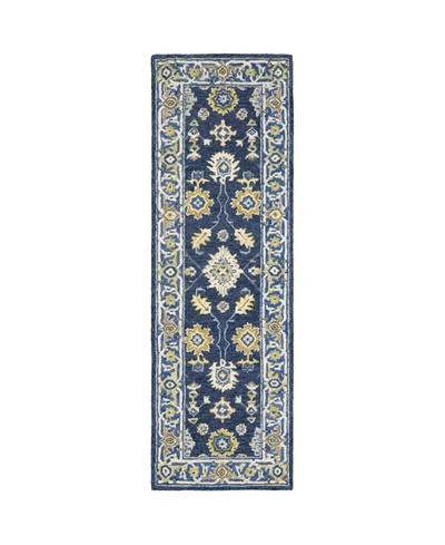 Jhb Design Alfresco 28405 Navy 2'6" X 8' Runner Rug In Blue