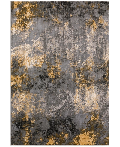 D Style Ripoli Cc9 3'3" X 5'1" Area Rug In Charcoal