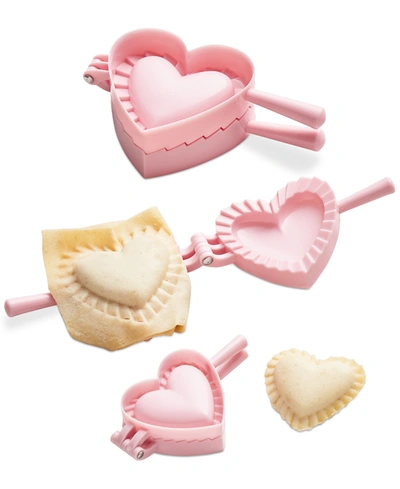 Martha Stewart Collection Heart 3-pc. Dough Press Set, Created For Macy's In Pink